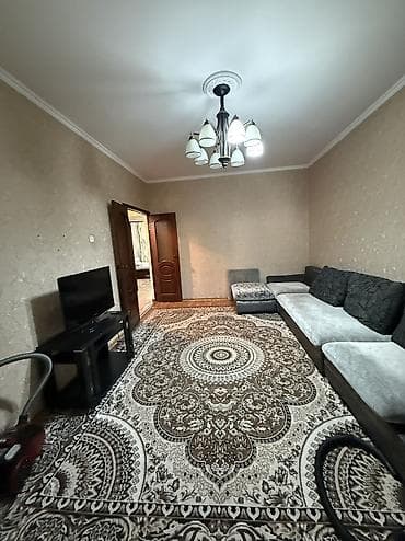 osh flat: 3 комнаты, 95 м², 8 мкр 105 серия, 1 этаж, Косметический ремонт — 7