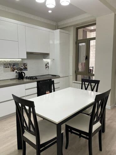 долгосрочная аренда квартира бишкек ош базар: 4 комнаты, Агентство недвижимости, Без подселения, С мебелью полностью — 12