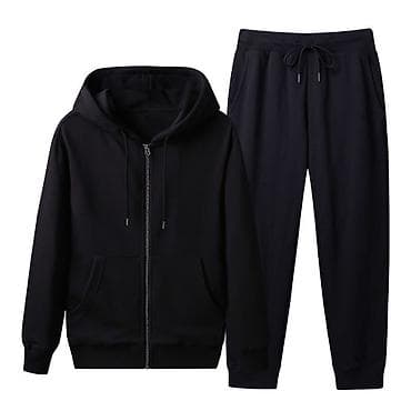 спортивный костюм для мальчика: Костюм спортивный унисекс, черный Состав комплекта: - Толстовка на — 1