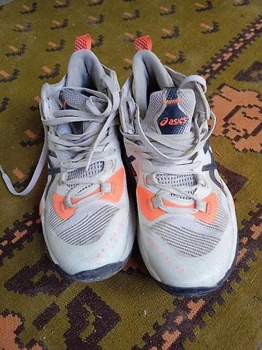 волейбольные кросы: Мужские кроссовки, 38, Asics, Б/у, цвет - Белый, Платная доставка — 2