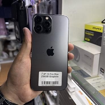 IPhone 13 Pro Max, Б/у, 256 ГБ, Графит, Чехол, 84 % — 1
