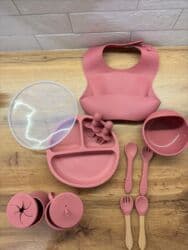 набор детской посуды силиконовая посуда для детей: Детский набор посуды из пищевого силикона для первого прикорма и — 5