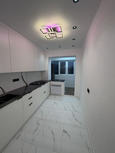 усенбаев: 3 бөлмө, 91 м², Жеке план, 5 кабат, Евроремонт — 2