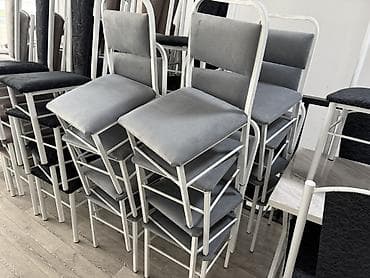 все для ресторана: Стул для кафе, ресторанов, Железо, цвет - Зеленый — 4