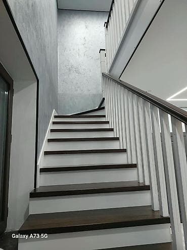 Оңдоп-түзөө жана курулуш: Темир тепкич Жеке менчик үй үчүн, Акысыз ченөө, Тепкичтин формасы: Көп марштуу — 3