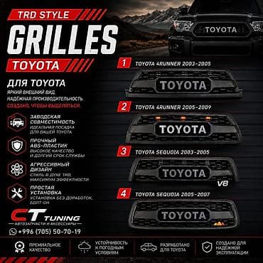решетка радиатора 4runner: Решетка радиатора Toyota 2003 г., Новый, Аналог — 1
