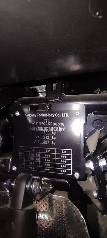 Квадроцикл Segway (табличка Segway Technology Co., LTD, класс T3b) — 3