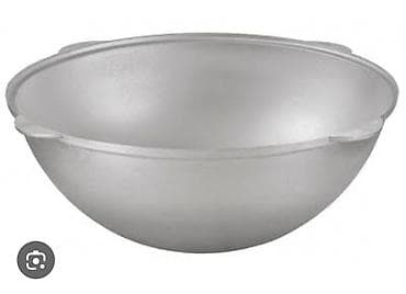 утюг с бочком: Казан алюминиевый полусферический без крышки - Материал: литой — 1