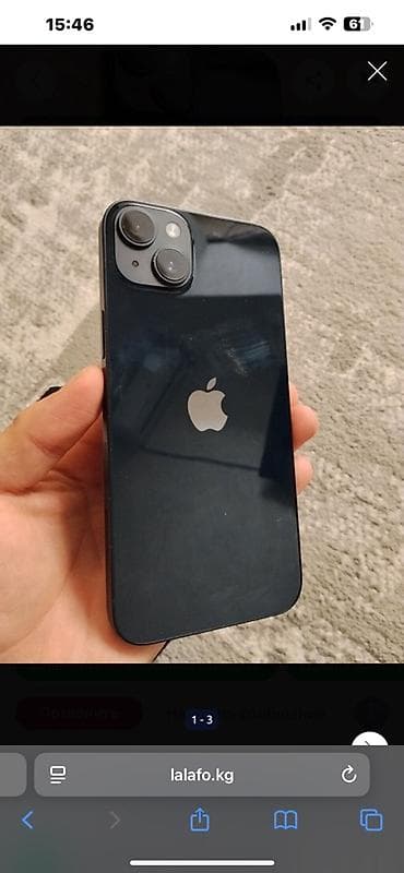 iphone 14 телефон: IPhone 14 Plus, Б/у, 256 ГБ, Черный, 77 % — 1