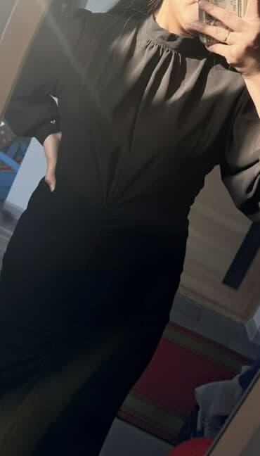 длинные закрытые вечерние платья: Вечернее платье, Длинная модель, С рукавами, S, M — 1