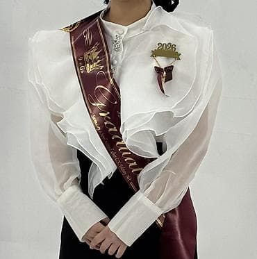 zimmermann платья: Блузка, Вечерняя, Однотонный, С воланами — 2