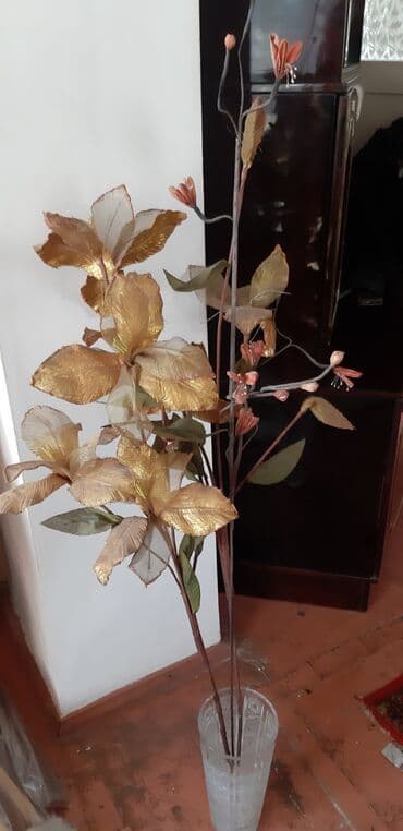 сливочное масло талас цена бишкек: Декоративные ветки 3шт с золотистыми листьями, для высокой вазы — 6