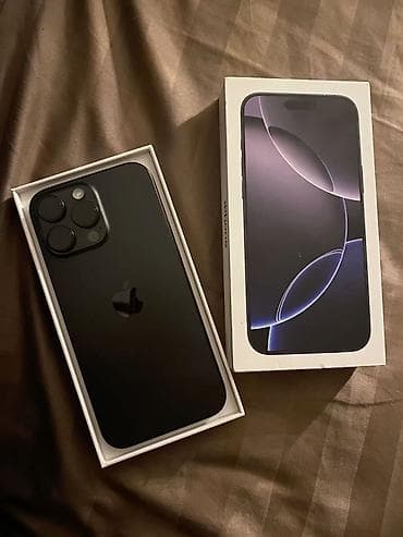 iphone case: IPhone 16 Pro Max - Цвет: тёмный (Space Black) -АКБ 90% -память 1 — 1