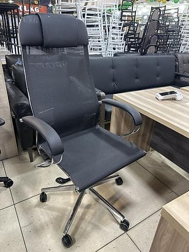Офис креслолор, Дөңгөлөктүү, түсү - Кара
