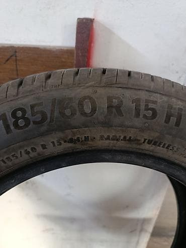 210: Шины 185 / 60 / R 15, Лето, Б/у, 1 шт, Легковые, Китай, Continental — 2