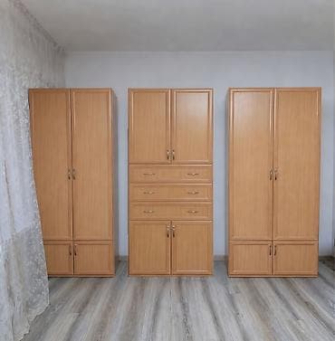 Мебель: Шифоньер, шкаф для одежды, Б/у, Прямой, ЛДСП — 1