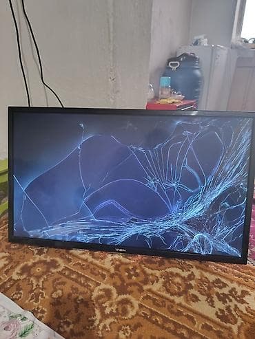 телевизор с приставкой: Телевизор VASIN, диагональ ориентировочно 32–40". LED-панель с — 1