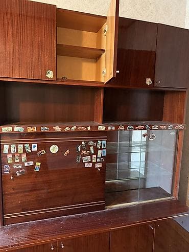 мебель для телевизор: Гарнитур для зала, Стол, Дерево, цвет - Коричневый — 8