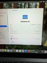 макбук айр: Ноутбук, Apple, 8 ГБ ОЭТ, Apple M1, 13.3 ", Колдонулган, Оюндар үчүн, эс тутум SSD — 7
