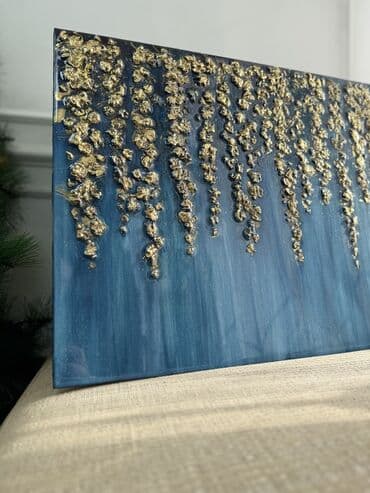 саат бишкек: Интерьерная картина «Поток изобилия» - Техника: объемная живопись с — 10