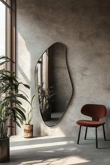 зеркало цена за м2: Зеркало неправильной формы с подсветкой по краям. Оригинальный дизайн — 3