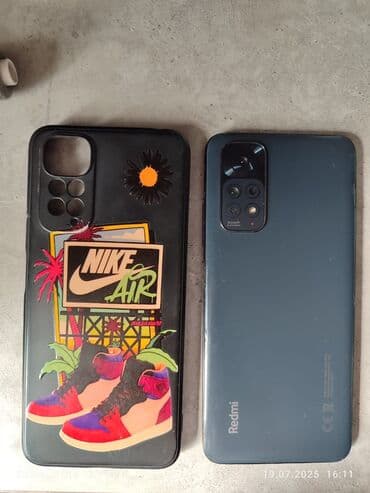 скупка компьютероа: Redmi, Redmi Note 11, Б/у, 64 ГБ, цвет - Черный, 2 SIM — 1