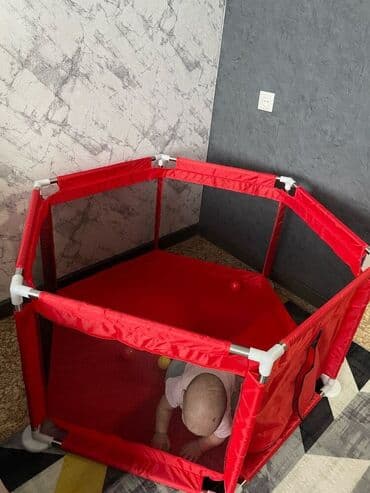 набор для песочницы: Манеж 120х65 см, разборный, поставляется в коробке. Разные расцветки — 3