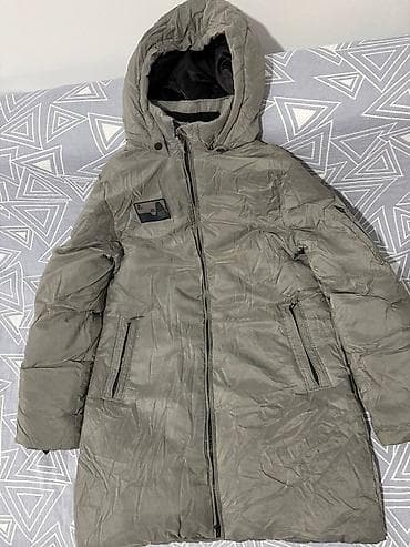 nike tech: Пуховик, Длинная модель, С капюшоном, L — 1