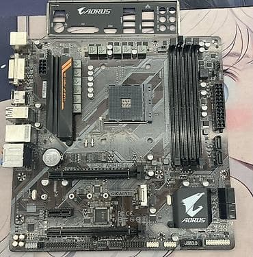 Материнская плата GIGABYTE B450 AORUS M (AM4, mATX) - Сокет: AM4 — — 1