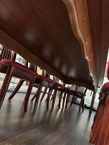 office table: Стол и стул для зала, Б/у, Платная доставка, Самовывоз, цвет - Коричневый — 9