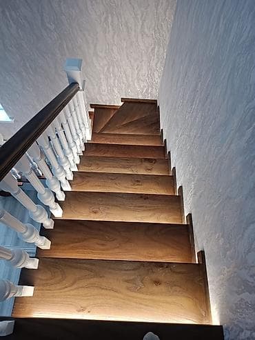 Окна и комплектующие: Деревянная лестница Для дома, Бесплатный замер, Форма лестницы: Прямая, Стиль: Классический — 8