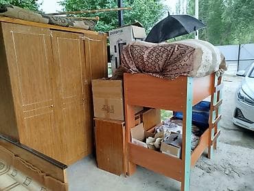 спальный мебел: Детская гарнитура, Б/у, Для девочки, Для мальчика, ДСП, цвет - Коричневый, Самовывоз — 8