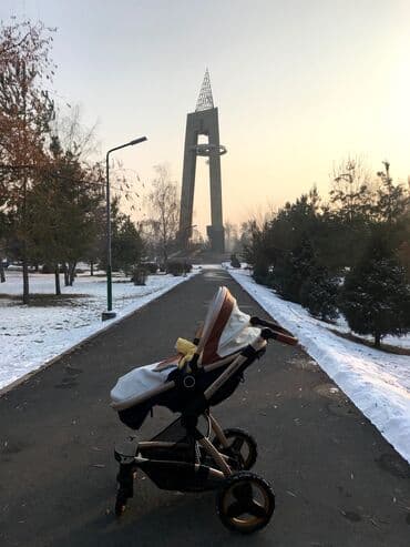 коляска детская цена бишкек: Коляска, цвет - Коричневый, Б/у — 2