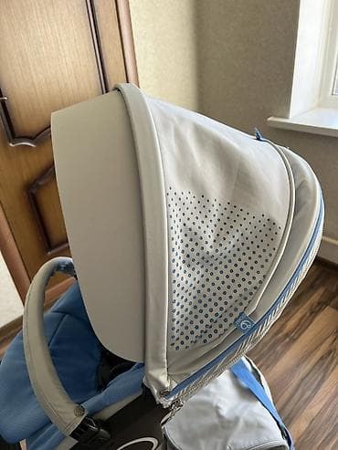 коляски стокке цена: Коляска, Stokke, цвет - Голубой, Б/у — 3
