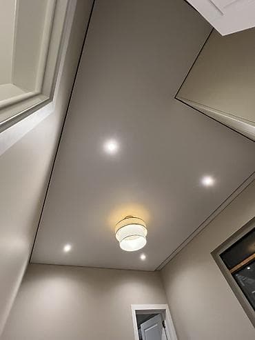 натяжной паталог: Натяжные потолки с теневым профилем и встроенным освещением - Тип — 3