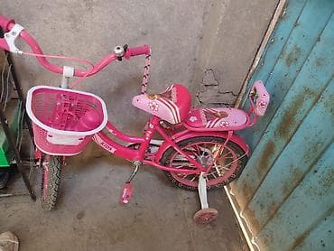 скей борт: Детский велосипед, 2-колесный, 3 - 4 года, Для девочки, Б/у — 1