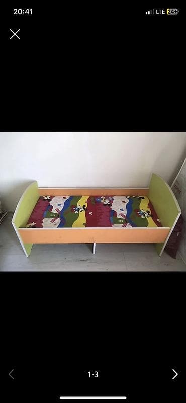 Кровати: Двуспальная кровать, Б/у, С матрасом, длина - 200 см — 3