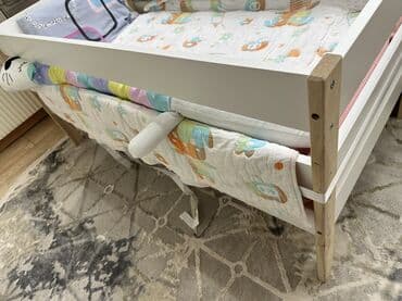 книжные полки реставрация: Детский диван, Б/у, цвет - Белый — 2