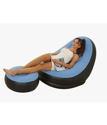 нужны: Надувное кресло с пуфиком для отдыха Inflatable Sofa - Комплект — 3