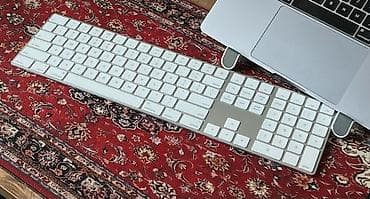 Клавиатура, Apple, Ножничная, Bluetooth подключение, Размер: 100%