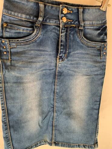 теннисный юбка: Продаю джинсовые юбки, длинная на рост 150-160, размер 26, почти новая — 5
