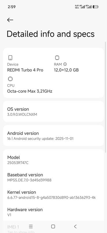 aoc 27: Redmi, Redmi Turbo 3, Новый, 256 ГБ, цвет - Белый, 2 SIM — 10