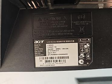 Монитор, Acer, Б/у, LCD, 18" - 19"
