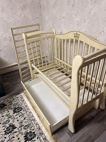 платя женское: Детская кровать трансформер, Б/у, Другой тип, цвет - Бежевый — 3