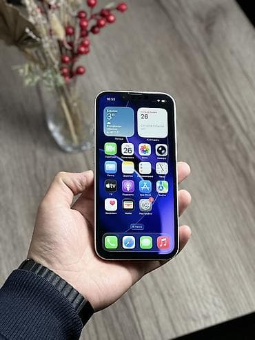 aifon x: IPhone 13, Б/у, 128 ГБ, Белый, Чехол, 100 % — 6