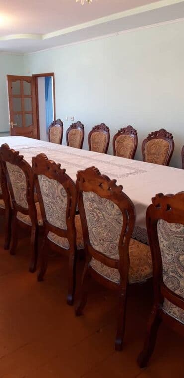 столы из нержавейки бу: Стол длина 5 метр. столду кичирейтсе болот. Стул 20 штук. Материал — 10