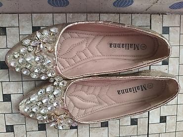 40: Балетки Malianna, размер 40. - Цвет: золотистый, с легким — 2