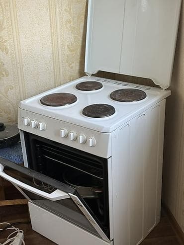 Техника для кухни: Электрические плиты, Beko, Б/у, Напольная, Механическая — 3