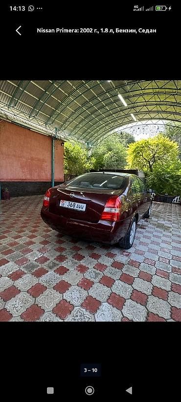 Nissan Primera: 2002 г., 1.8 л, Механика, Бензин, Седан — 8
