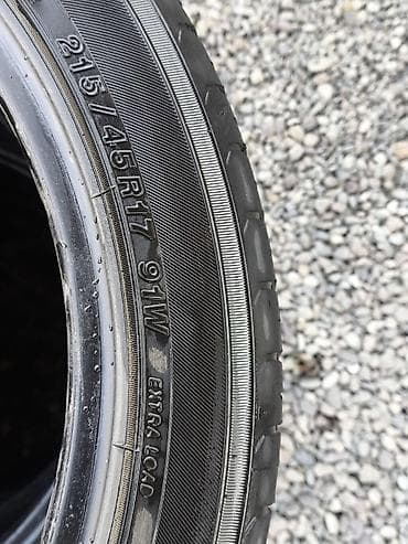 тент на спринтер: Шины 215 / 45 / R 17, Лето, Б/у, Комплект, Япония, Yokohama — 3